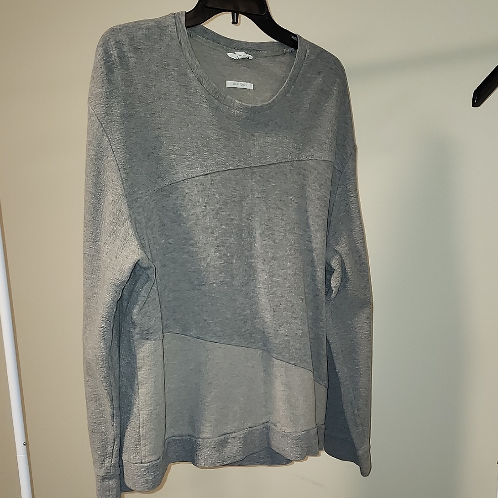 Calvin Klein Textured Gray Long Sleeve Top Size XL – Elevated Casual